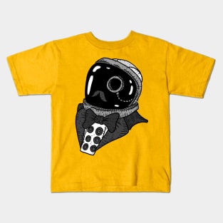 gentlemen astronaut, black and white. Kids T-Shirt